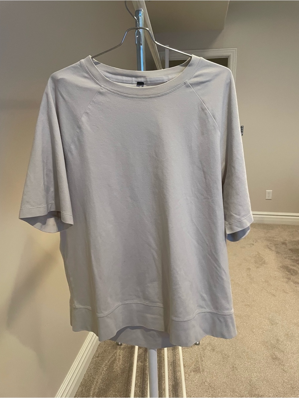 Lululemon Men's Crewneck Short-Sleeve Shirt - Light Gray